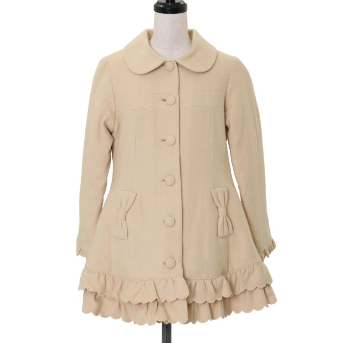 USED】【140cm】リボンファースカラップコート | Shirley Temple  