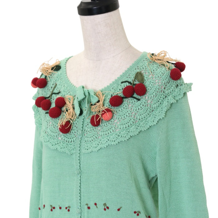 ピンクハウス うさちゃん柄 ハートうさちゃん刺繍ワッペン タブリエ付きワンピース ピンクハウス うさちゃん柄 ハートうさちゃん刺繍ワッペン タブリエ