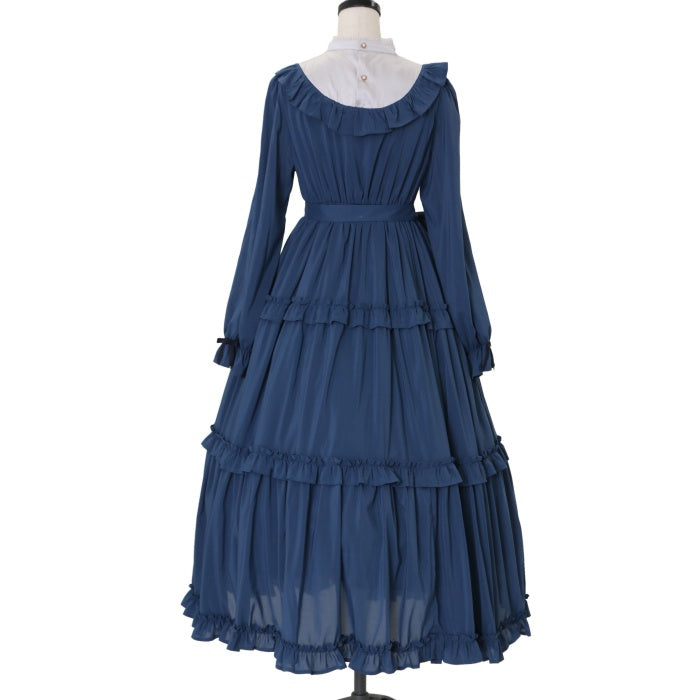 極美品✨シェグリット　ロングテールフリルコート　ワンピース　リボン　М　ゴスロリ USED】クラシカルフリルロングワンピ | axes femme kawaii
