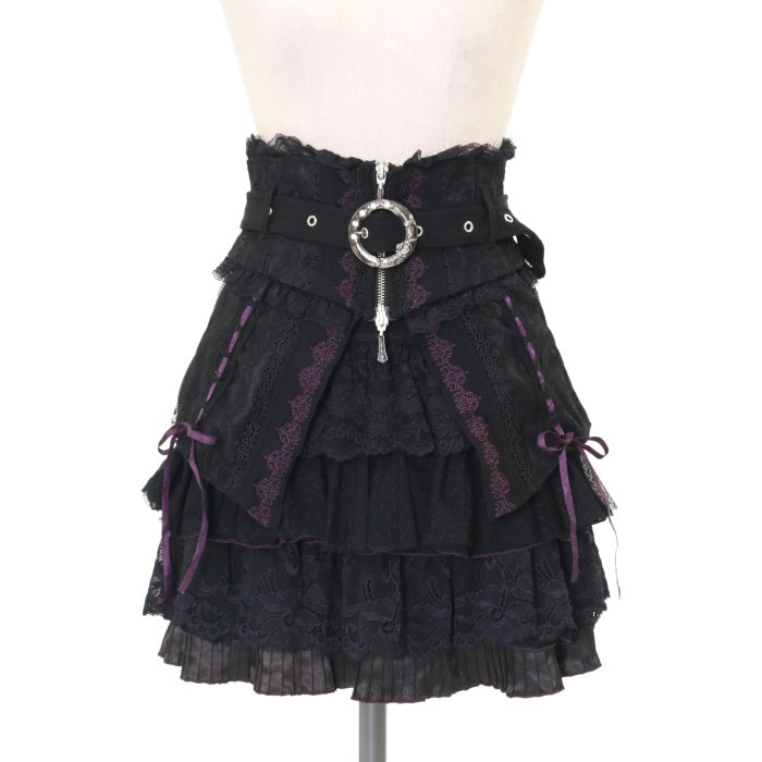 Ozz Croce ミニスカート フレア レイヤード ティアード ドラゴン 楽天