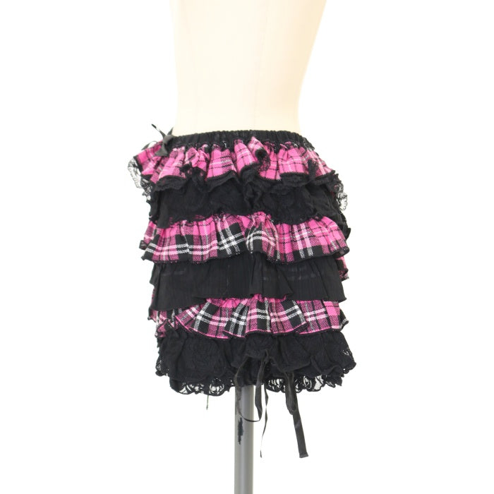 h.NAOTOガーターカボチャパンツ USED】H.Jelly タータンティアードかぼちゃパンツ | h.NAOTO