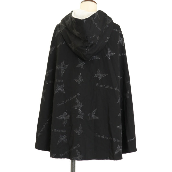 h.NAOTO Blood 蝶ラメプリントTシャツ / エイチナオト ブラッド