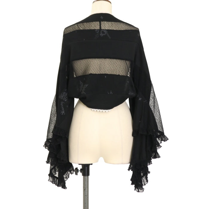 FRILL Jacquard Bolero Jacket by h.NAOTO