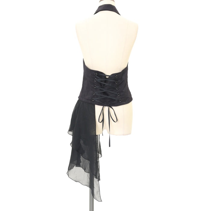 USED】【Mサイズ】アシンメトリーホルターベスト | BLACK PEACE NOW