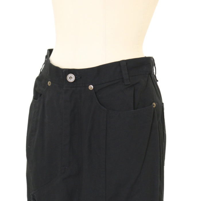 USED】【PEACE NOW/Mサイズ】アシメフリルロングスカート | BLACK