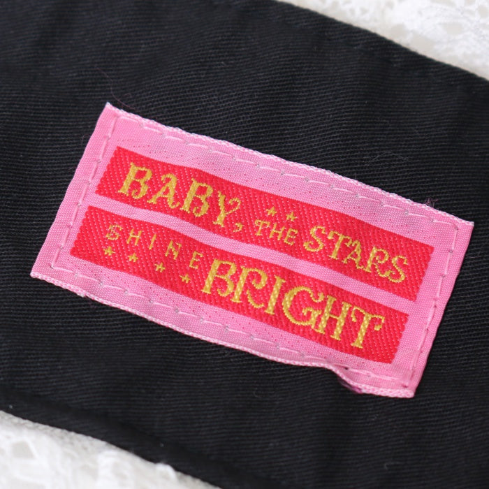 USED】はしごレースのスピンドールヘッドドレス（黒×オフ白