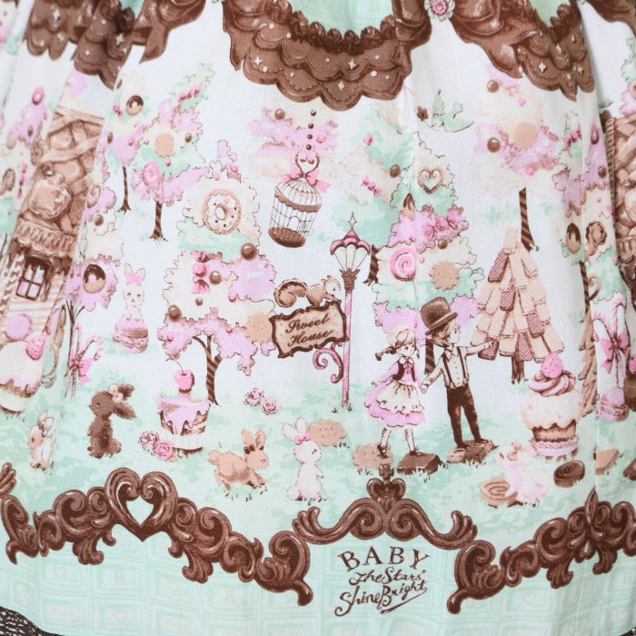 USED】Welcome to the Sweets Hexenhaus♪柄 パールジャンパースカート