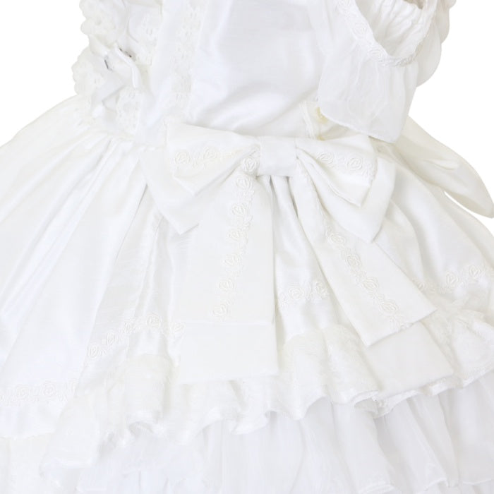 USED】Princess シャンタンアシメトリーフリルジャンパースカート