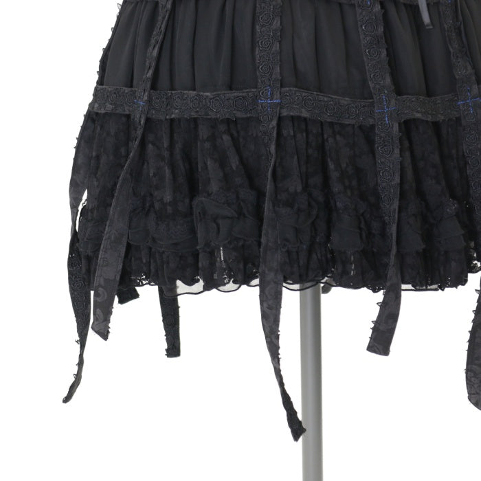 USED】FRILL ブルーローズ鳥かごスカート | h.NAOTO Wunderwelt Online
