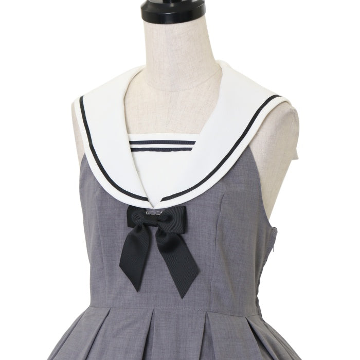 USED】【White/Lサイズ】セーラーハイウエストジャンパー USED】【White/Lサイズ】セーラーハイウエストジャンパー