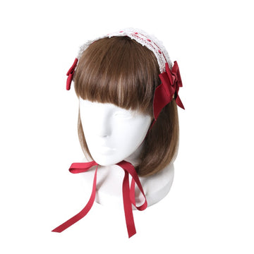 アリスアンドザパイレーツ♡ ドーリーリボン♡ ヘッドドレス♡ エンジ