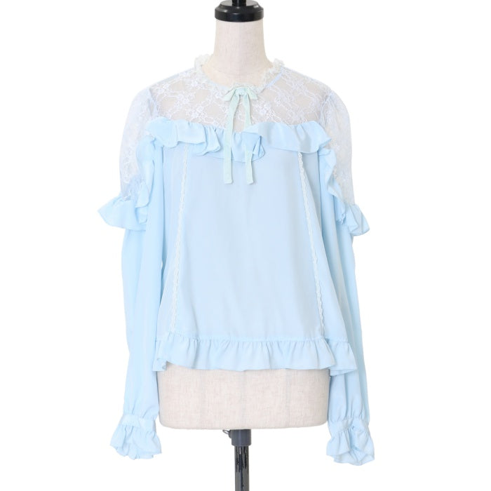 【極美品】Angelic Pretty 超豪華装飾 ホワイト長袖トップス 極美品】Angelic Pretty 超豪華装飾 ホワイト長袖トップス