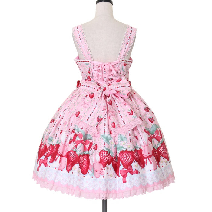 USED】Little Bunny Strawberryジャンパースカート | Angelic Pretty