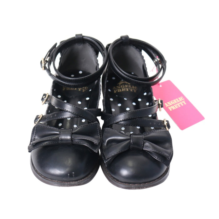 Angelic Pretty tea party shoes ブラック 黒 USED】【Mサイズ】Tea Party Shoes | Angelic Pretty | ロリータ