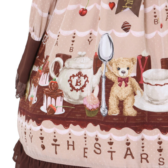 USED】Fondant Chocolat Nounours Collection 柄ワンピース | BABY