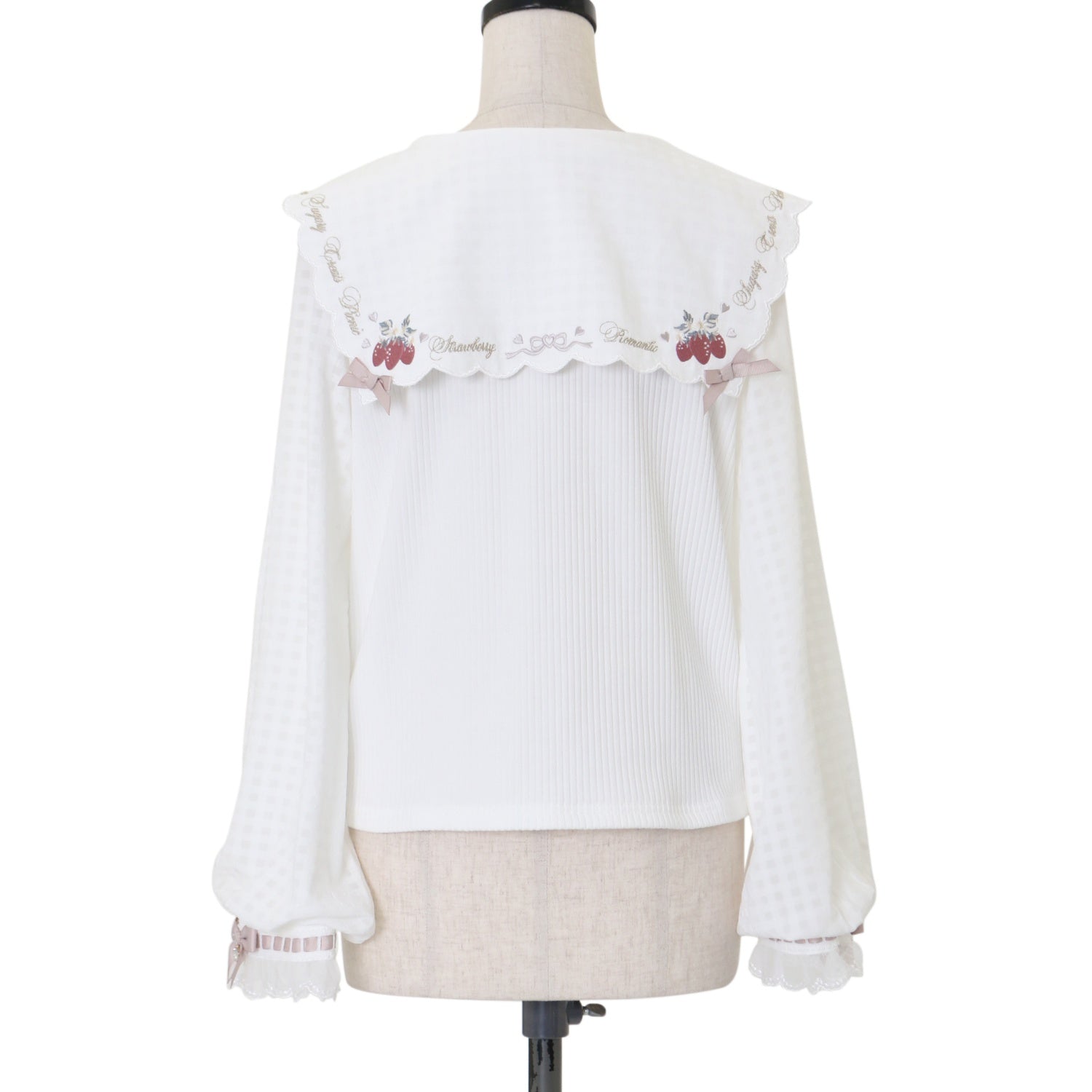 【新品未使用】LIZLISA ストロベリー刺繍セーラーリブブラウス ブルー ♡LIZLISA ストロベリー刺繍セーラーリブブラウス♡ - メルカリ