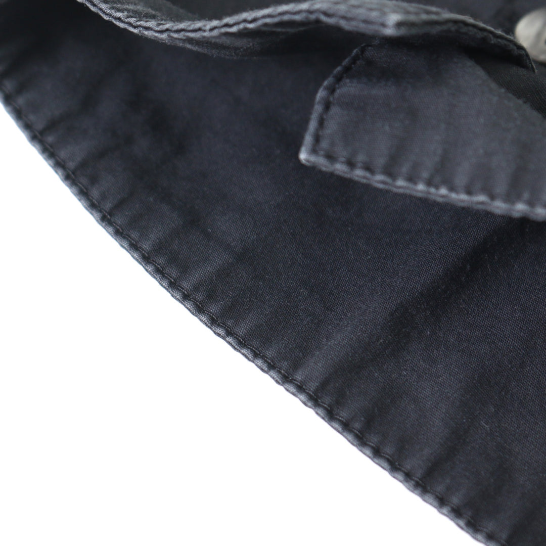 USED】【PEACE NOW/Mサイズ】百合紋章刺繍変形襟ブラウス | BLACK