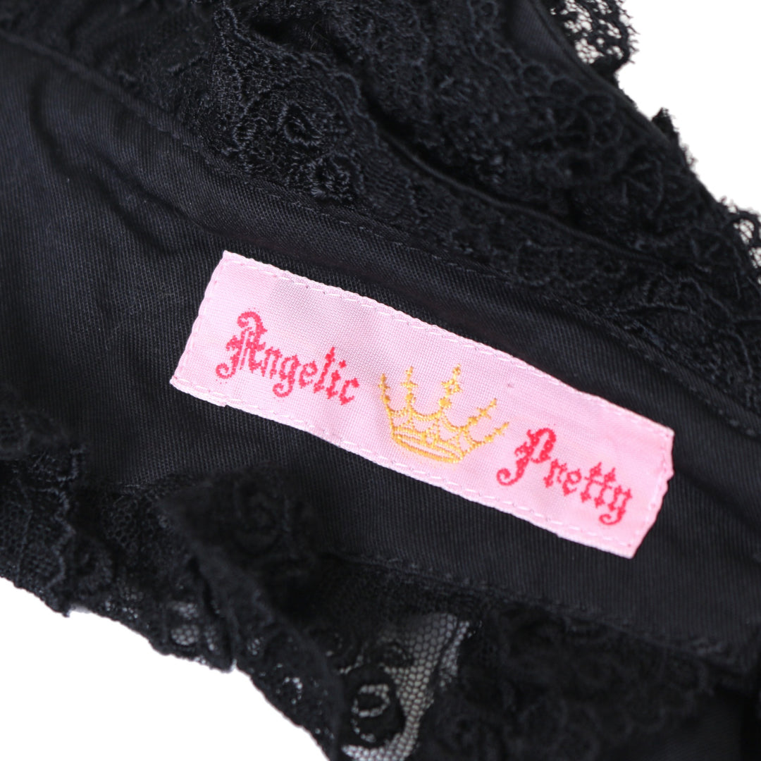 スピンドルAngelic Princessハーフボンネット Lace-Up Angelic Princess Half Bonnet (2025) by Angelic Pretty