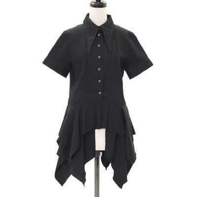 USED】【Mサイズ】ストライプレースアップホルターワンピース | BLACK 