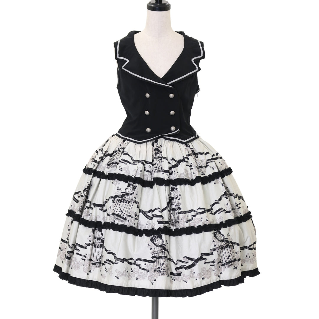 ☆メタモルフォーゼ Rose cage サイドフリルジャンパースカート