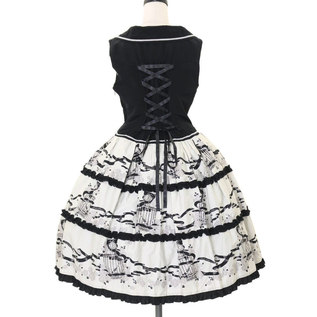 USED】Rose cage ベスト風ジャンパースカート | metamorphose