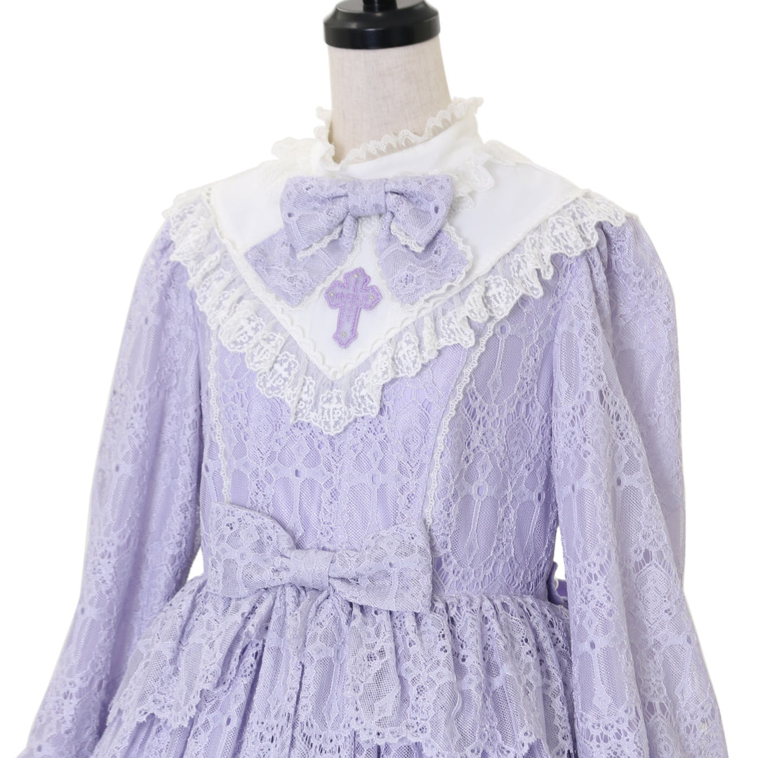 Angelic pretty 紫 長袖 ロリータワンピース アンジェリックプリティ