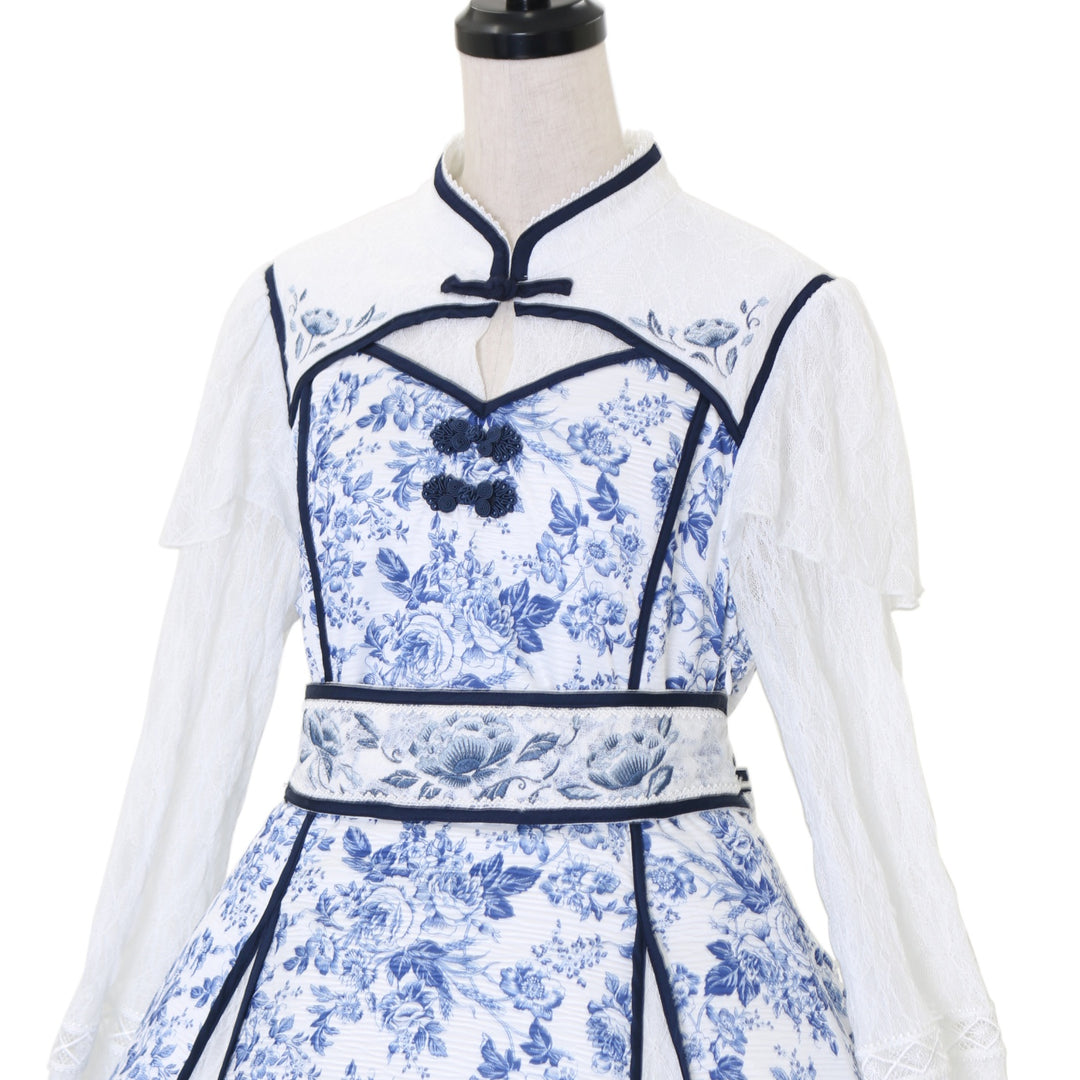 USED】【Lサイズ】青華磁 ロングワンピース | 星箱Works | ロリータ