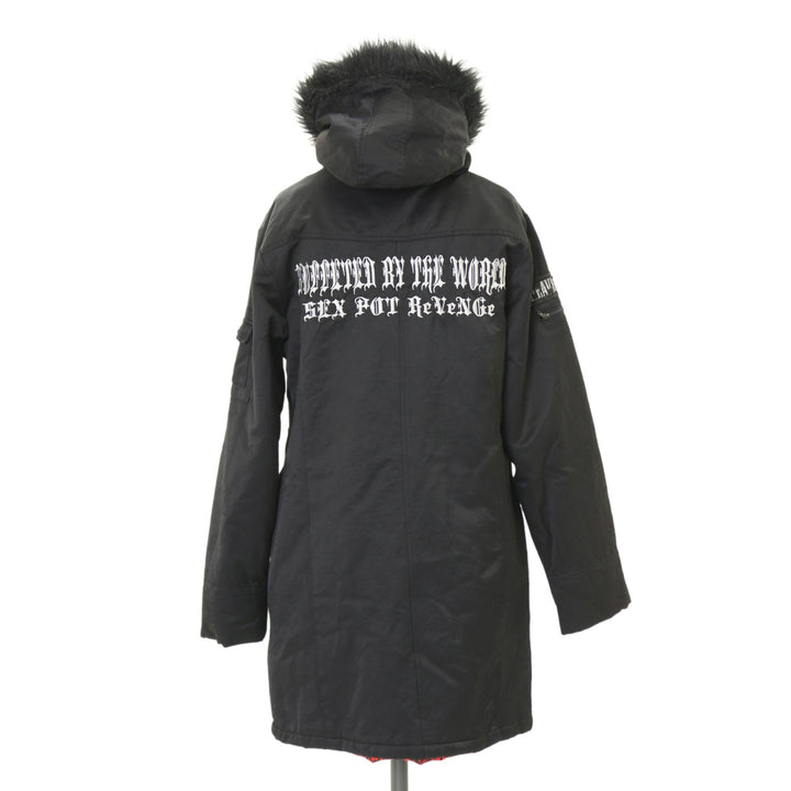 SEX POT Revenge ファー付フードロングコート SEX POT Revenge ファー付フードロングコート Mサイズ