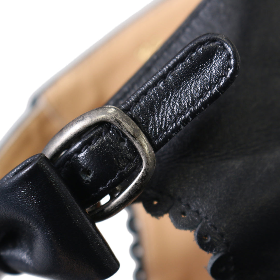 ルルゲッタ leur getter3連リボンストラップシューズ USED】【23.5cm