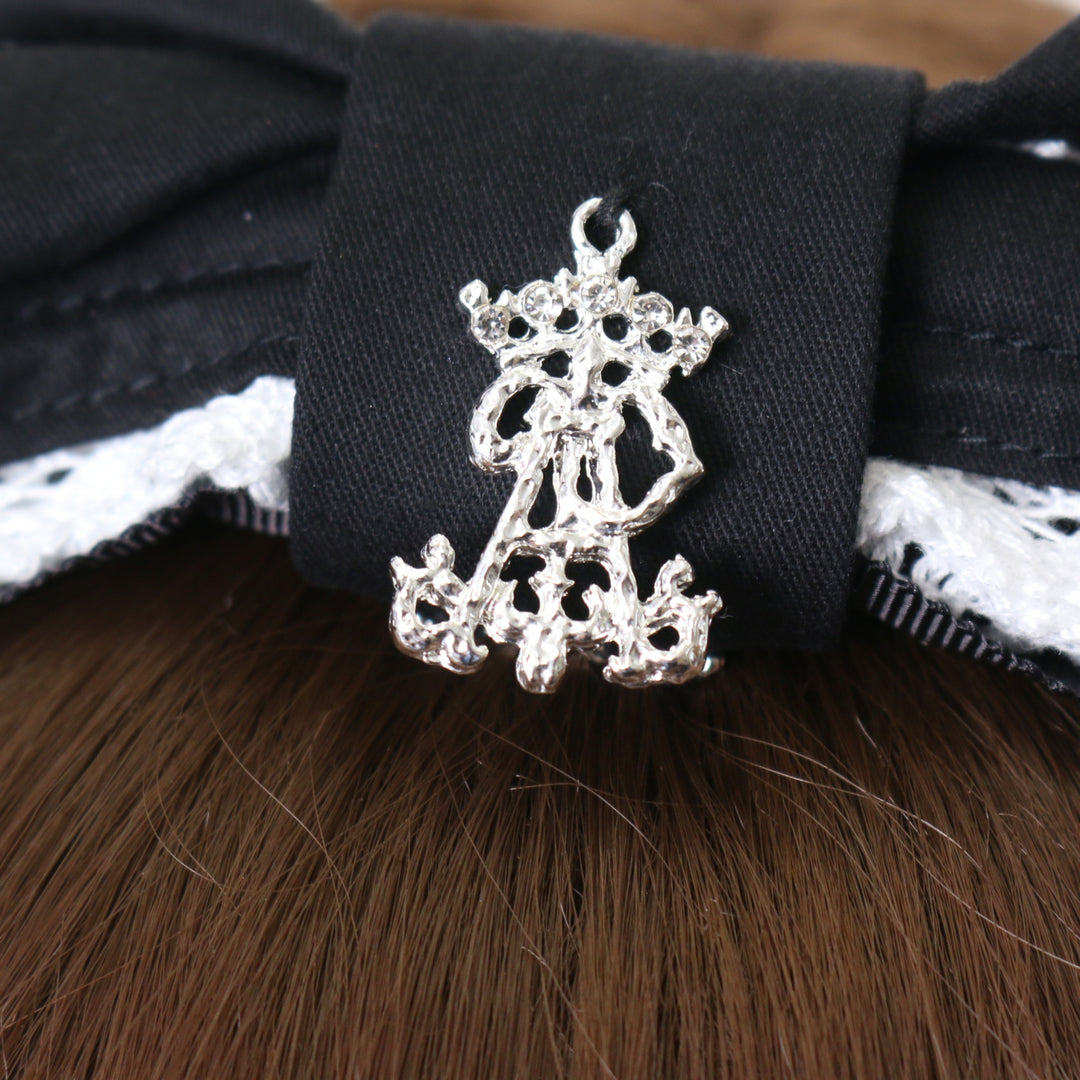USED】Dolly Ribbon ヘッドドレス（黒×白） | ALICE and the PIRATES