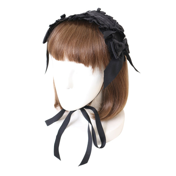 BABY Marquiseヘッドドレス 黒×黒 u-13941-00_grande.jpg?v=1743674399