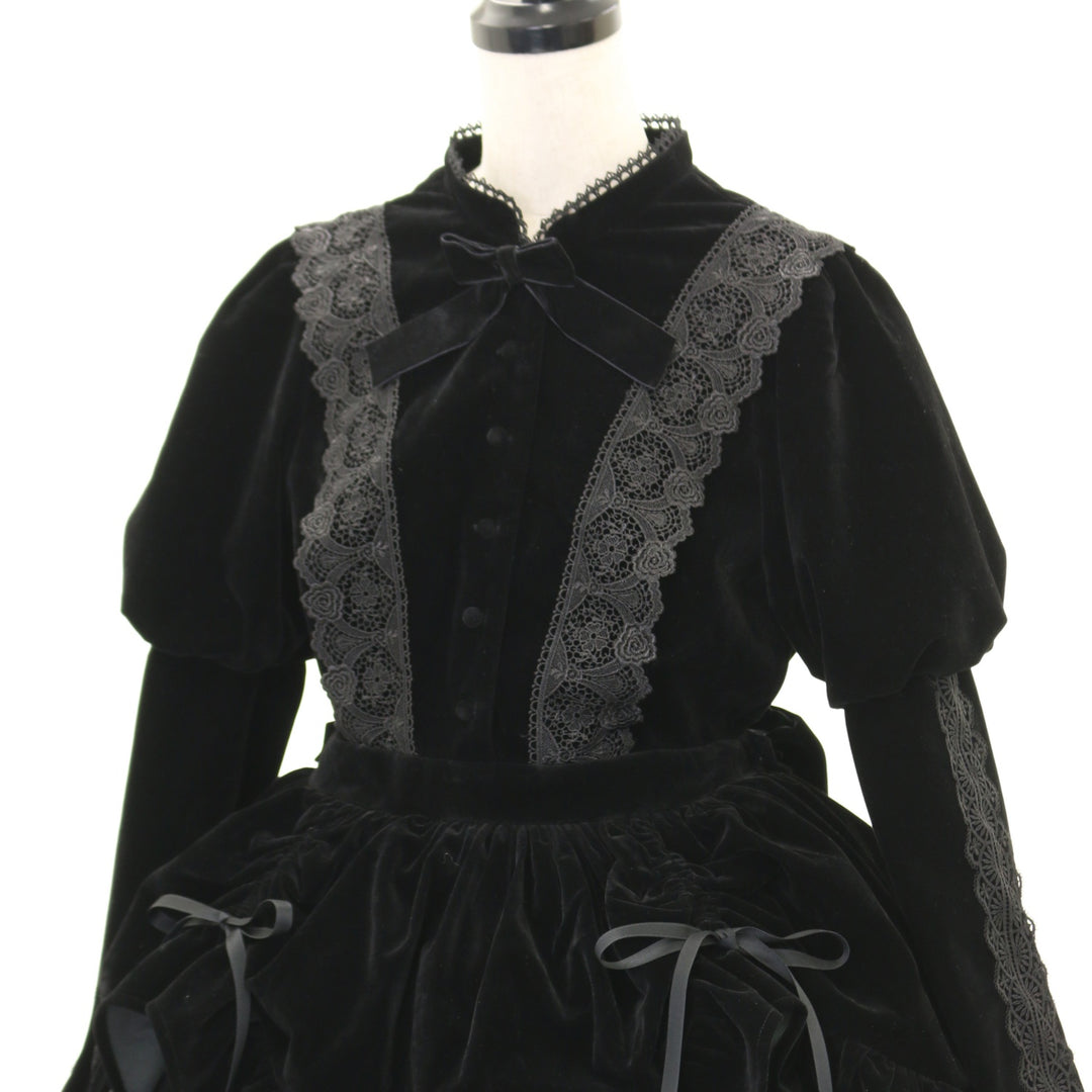 axes femme kawaii ベルベットドール　ワンピース ロリィタ ベルベットドールワンピース | kawaii | axes femme online shop