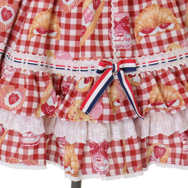 アンジェリックプリティ　いちごbread bakery セット Strawberry Bread Bakery Cafe Skirt Set by Angelic Pretty
