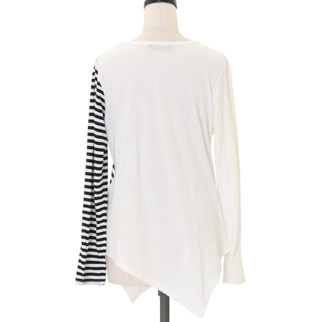 USED】【PEACE NOW/Mサイズ】ジップ切替アシメカットソー | BLACK