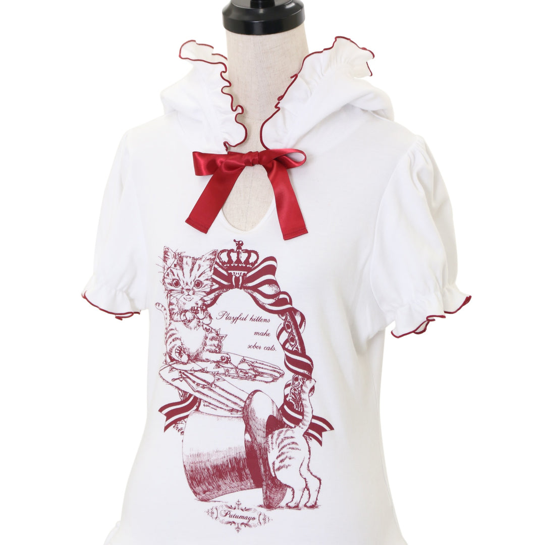 PUTOMAYO フリルパーカー　赤白 PUTUMAYO パーカー PUTUMAYO パーカー - メルカリ PUTOMAYO フリル