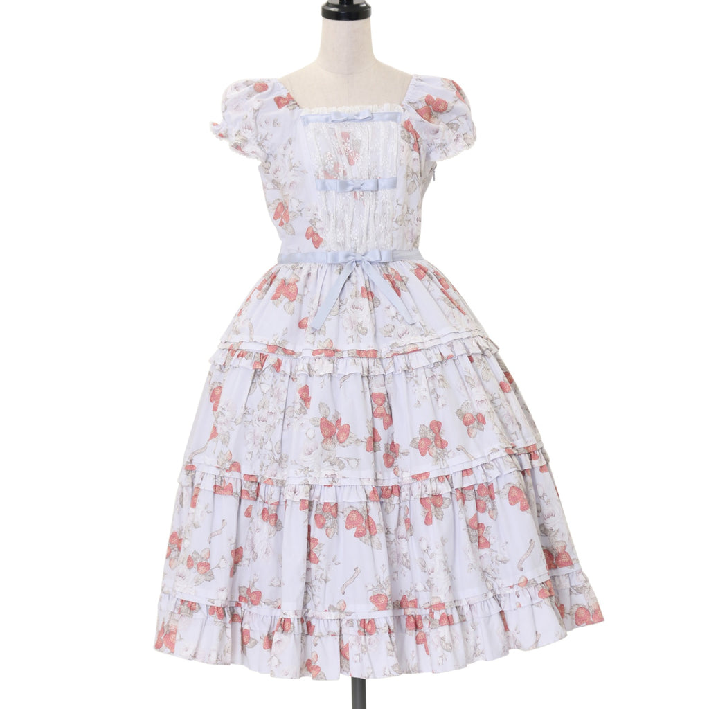 USED】イングリッシュベリーリボンティアードロングドレス | Victorian