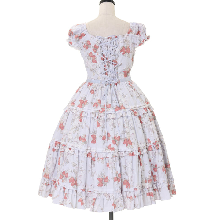 USED】イングリッシュベリーリボンティアードロングドレス | Victorian 