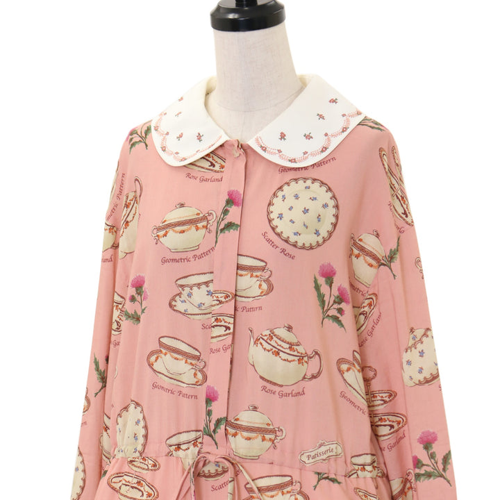 未使用 Tea for twoフラッフィードレス ピンク ジェーンマープル USED】Tea for two embroideryカラードレス | Jane Marple | ロリータ