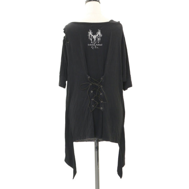 h.NAOTO Sixh. カットソー USED】Sixh. バタフライラメプリントレイヤードカットソー | h.NAOTO