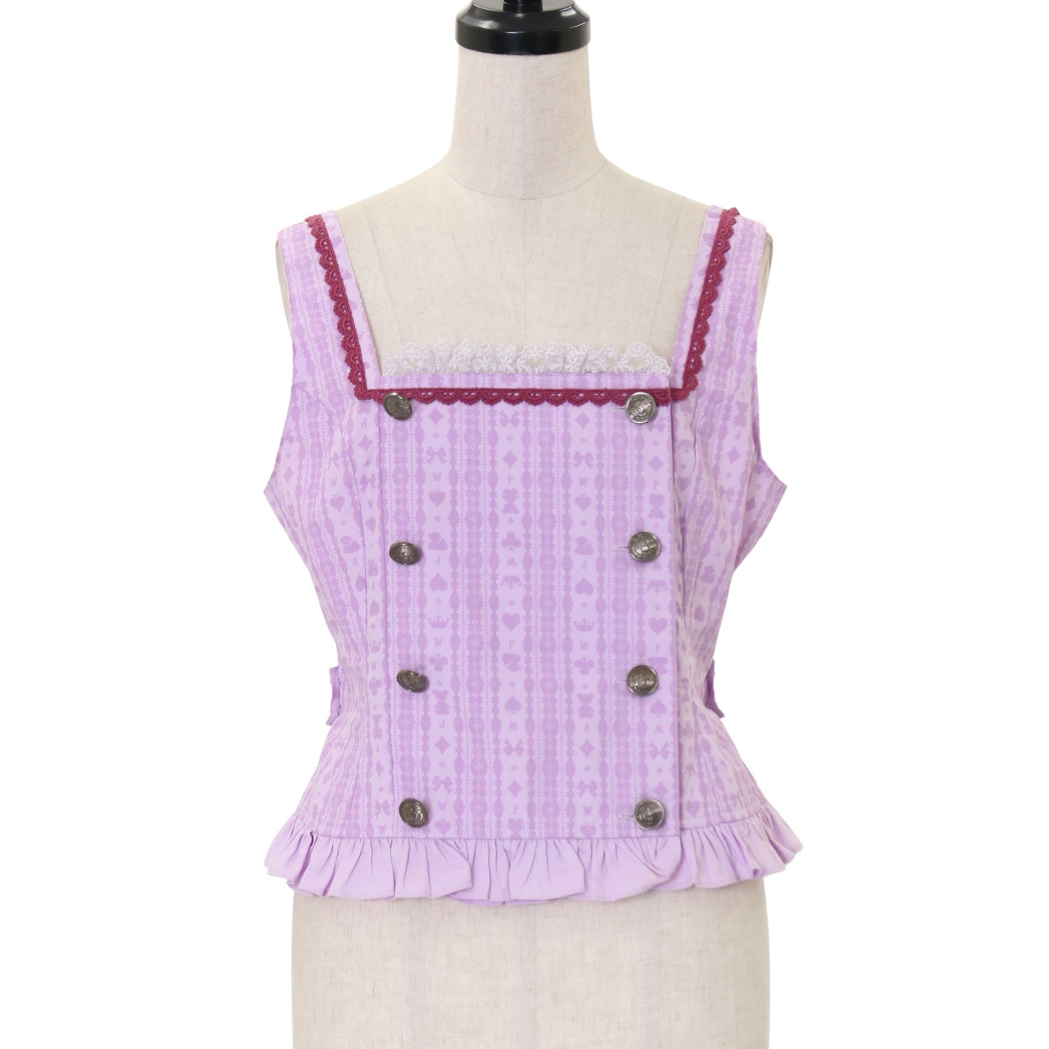 PUTUMAYO ベスト プトマヨ ストライプベスト グレー PUTUMAYO プトマヨ