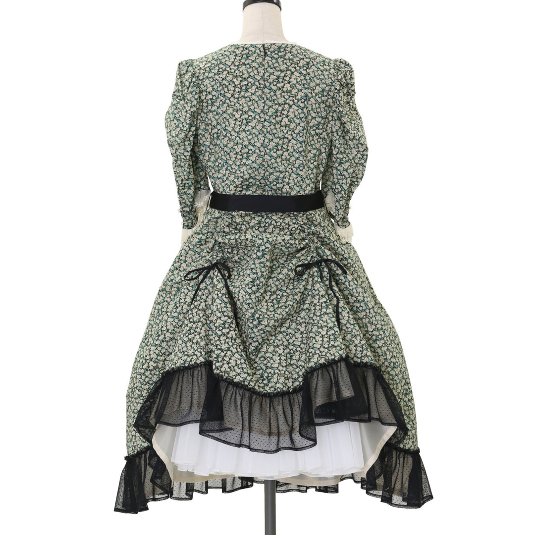 【最終値下げ】VictorianMaiden ノーブルサテンマリーローズドレス USED】ノーブルサテンマリーローズドレス | Victorian Maiden