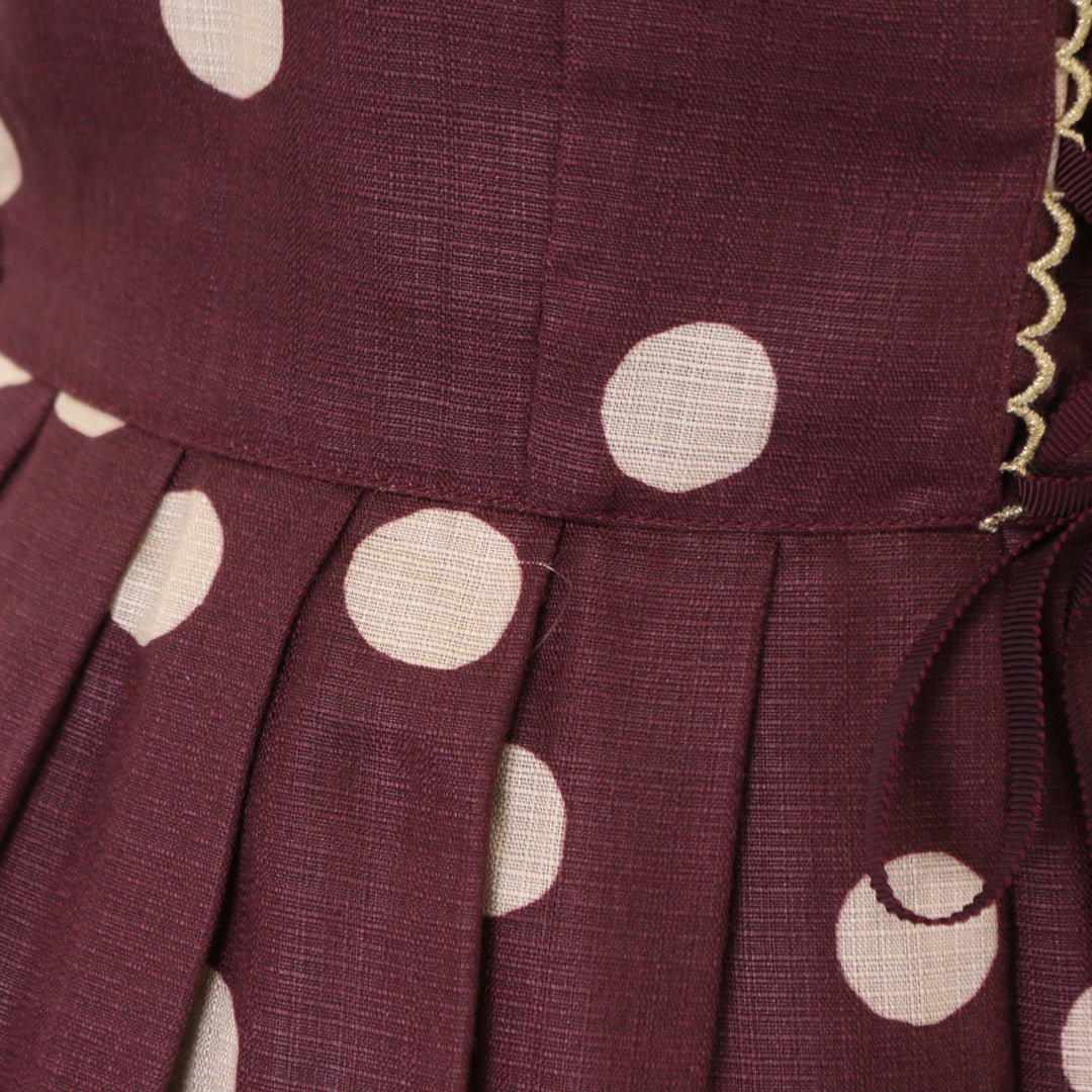 ルルゲッタ うさぎティータイムプリントレースアップワンピース ルルゲッタ うさぎティータイムプリントレースアップワンピース