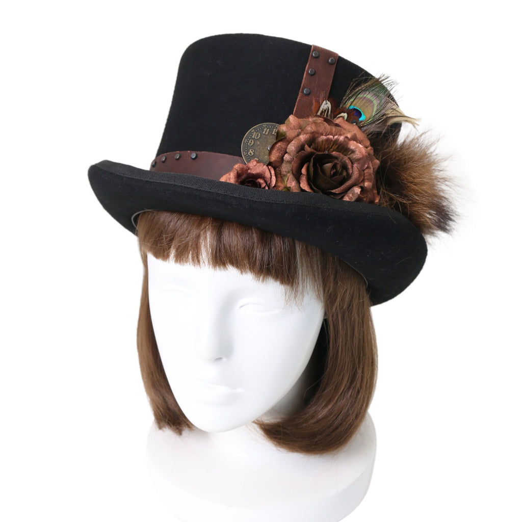 corgi-corgi ドット柄ストローハット 花飾り付き corgi-corgi ドット柄ストローハット 花飾り付き