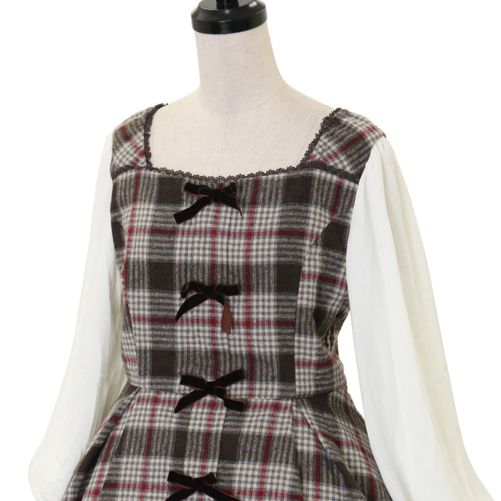mille fille closet フェアリーケープバイカラー ワンピース M USED】【mille fille closet by LODISPOTTO/サイズ1】Dolly Check