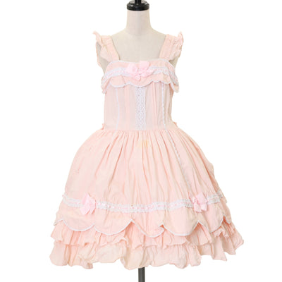 USED】【Mサイズ】クラシックブーケ柄ジャンスカ | axes femme