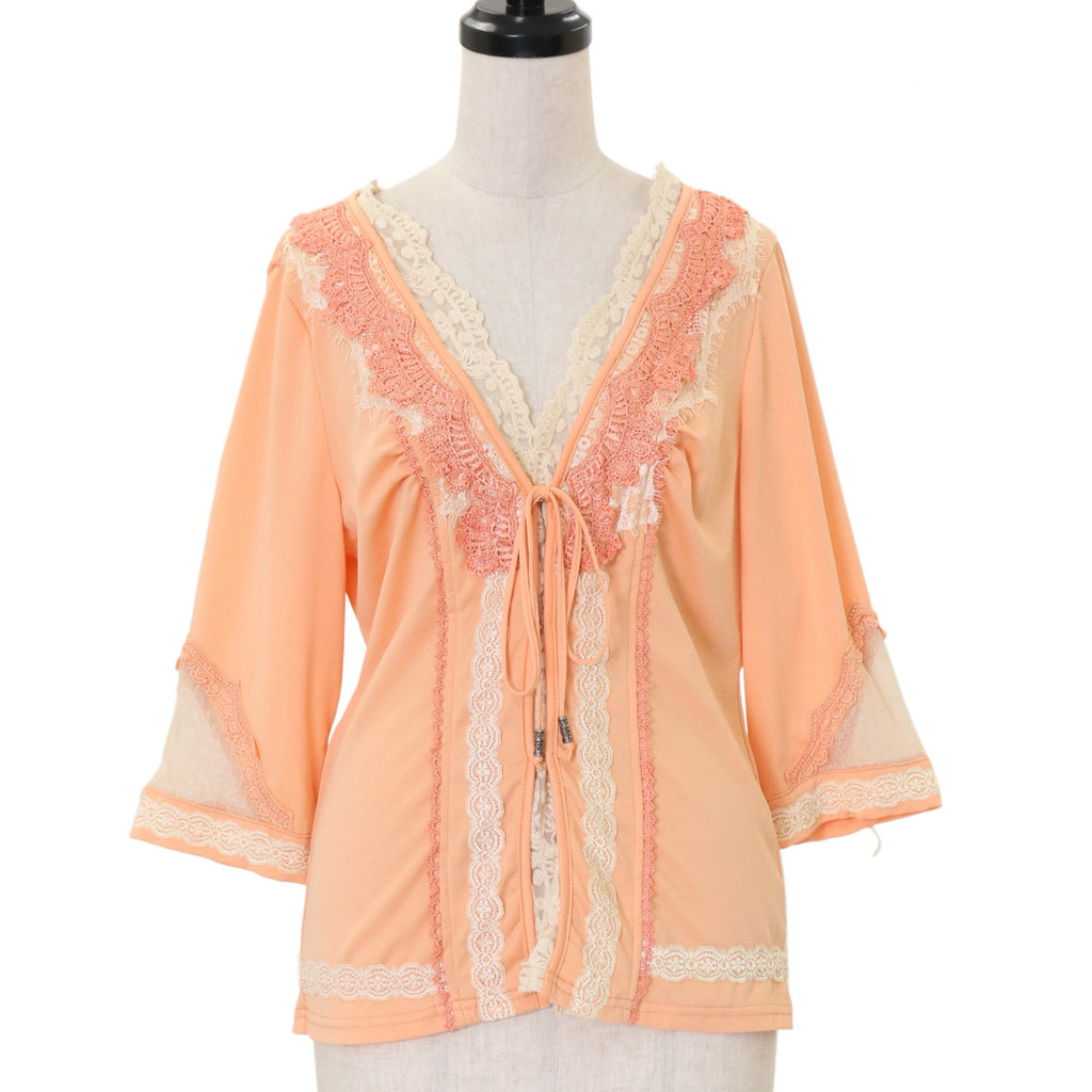 美品】Rozen Kavalier レイヤードギミックロングカーデ 細やかな装飾