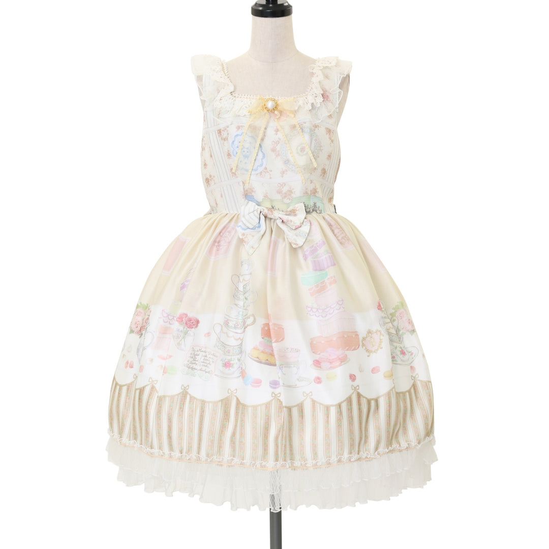 USED】Salon de thé Minette柄 Macaron ジャンパースカート | BABY
