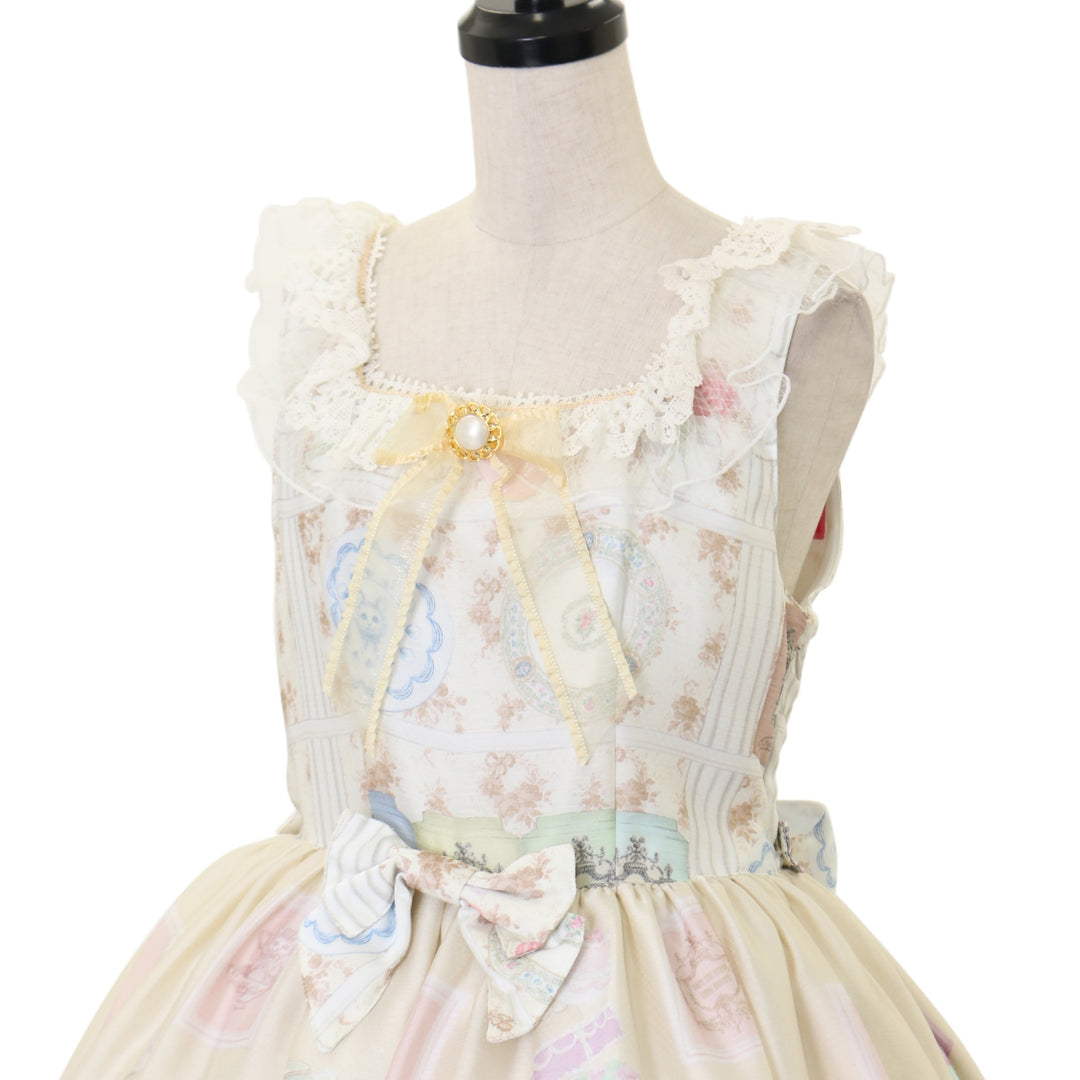 USED】Salon de thé Minette柄 Macaron ジャンパースカート | BABY