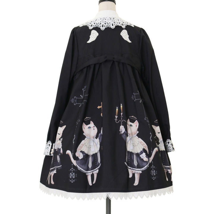 MILK BERRY Time ワンピース ブラックベリー×ブラックドット