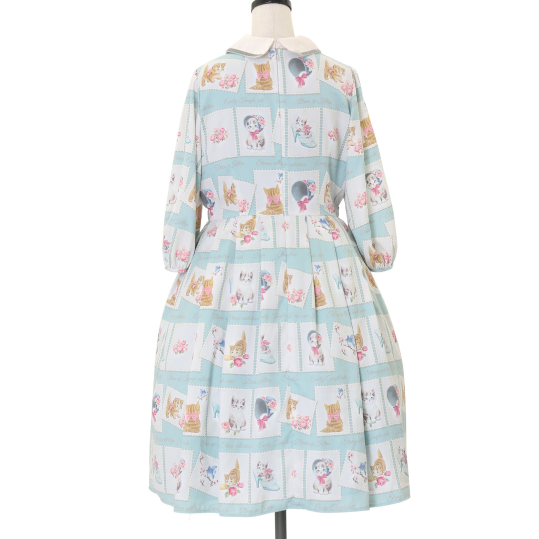 USED】Kitten Stamp Collection ワンピース | Emily Temple cute